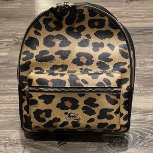 Coach Leopard Backpack